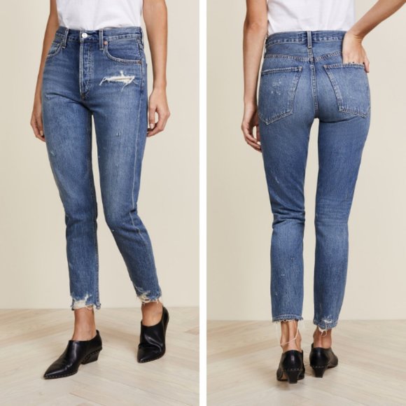 Agolde Denim - Agolde Jamie High Rise Button Fly Classic Jeans Grade